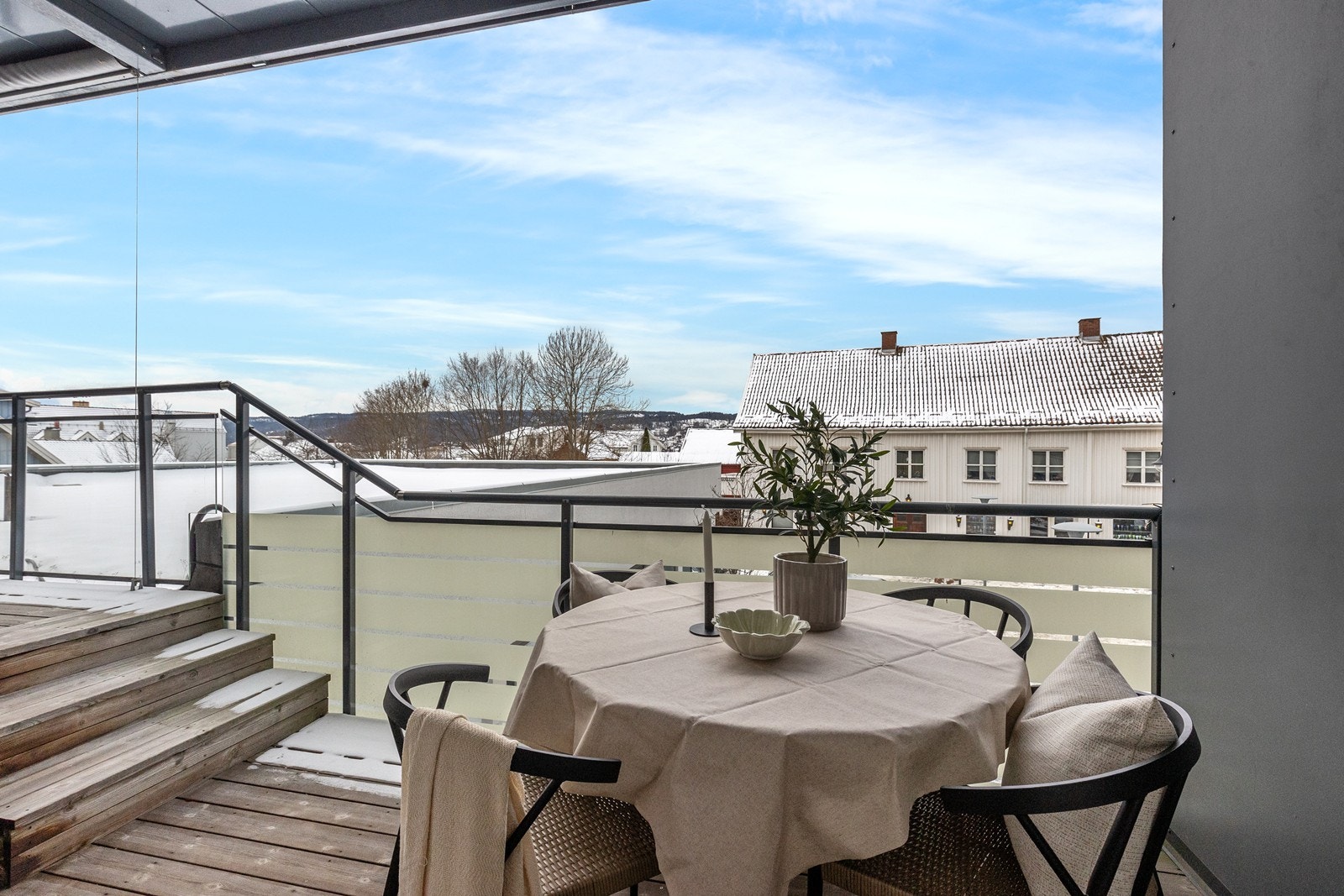 Den vestvendte plasseringen gir gode solforhold. Galleribilde