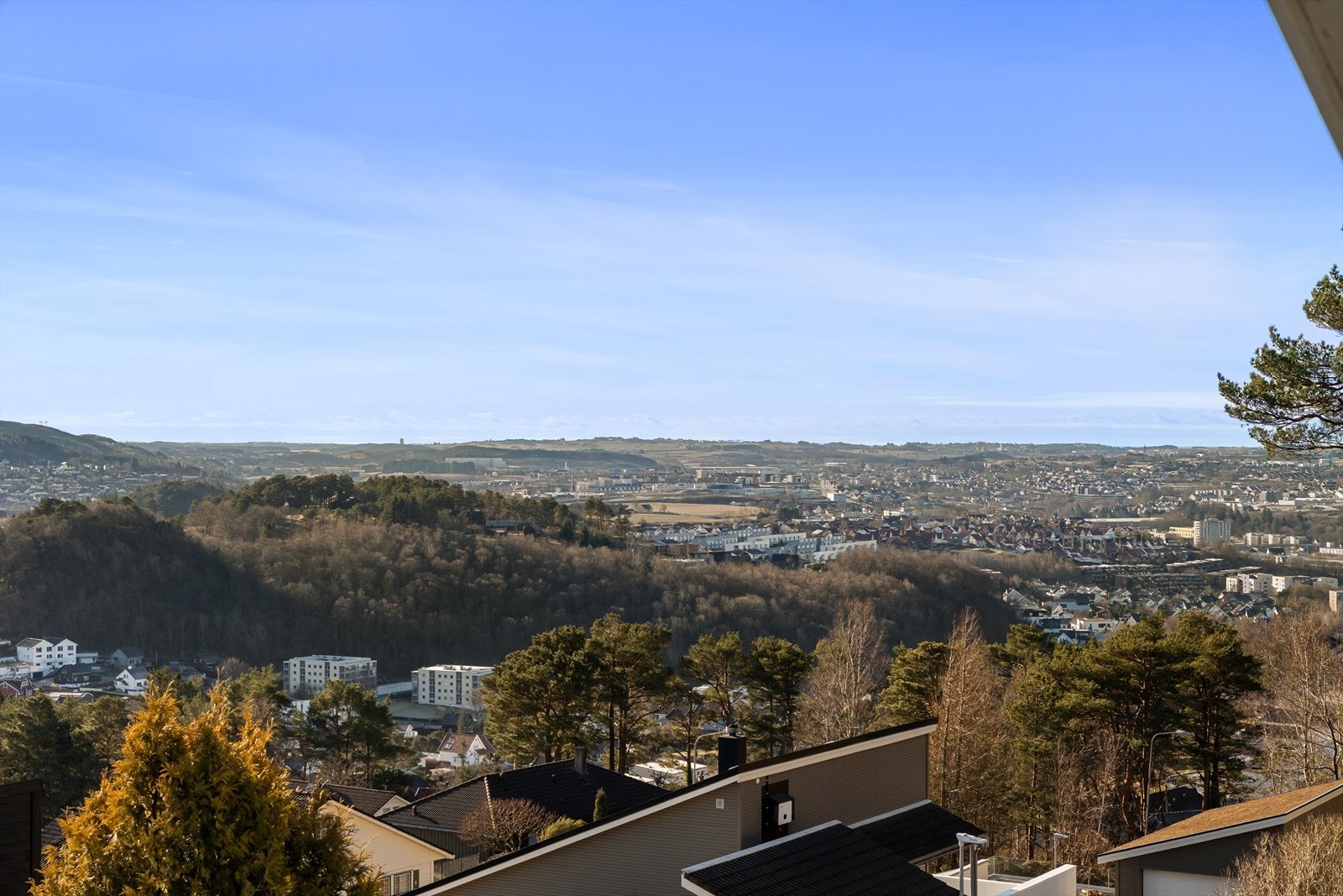 Nydelig utsikt fra balkong. Galleribilde