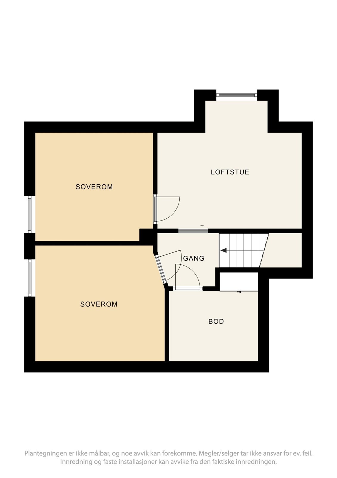 Plantegning 2. etasje Galleribilde