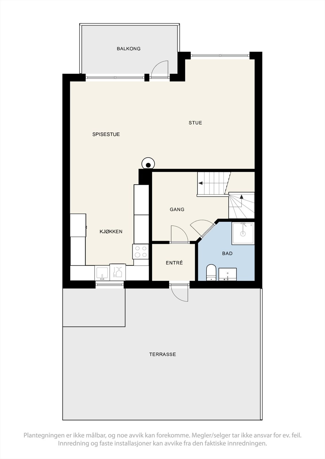 Plantegning 1. etasje Galleribilde