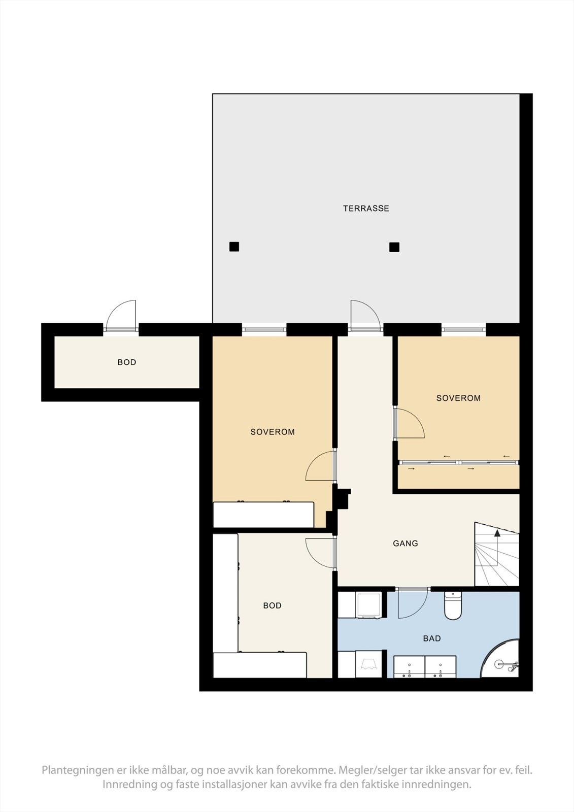 Plantegning underetasje Galleribilde