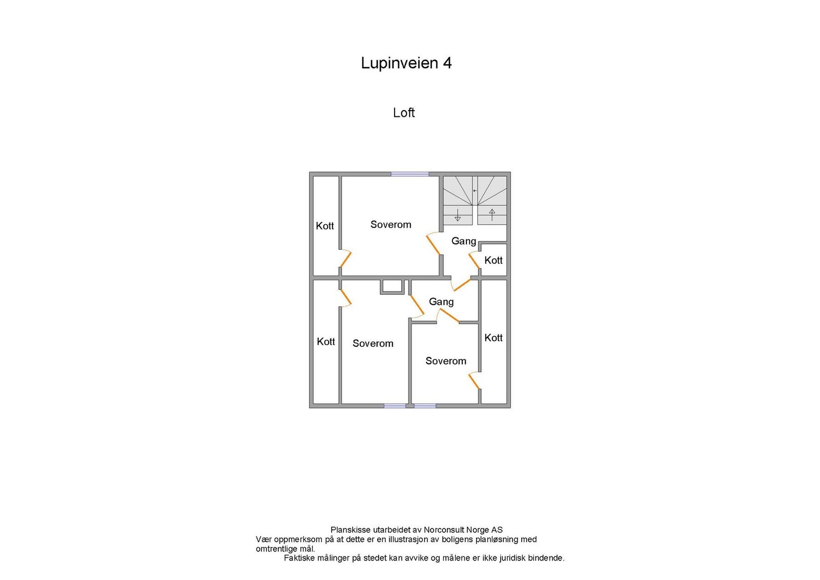 Boligens planskisse - Loft Galleribilde
