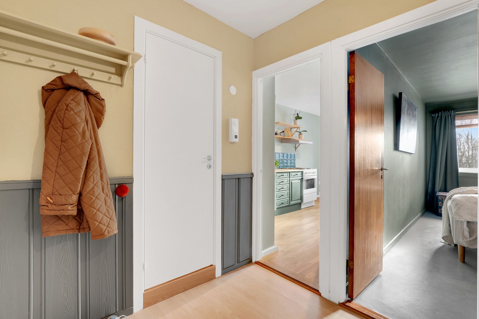 Callinganlegg er installert, slik at du enkelt kan slippe gjester inn. Galleribilde