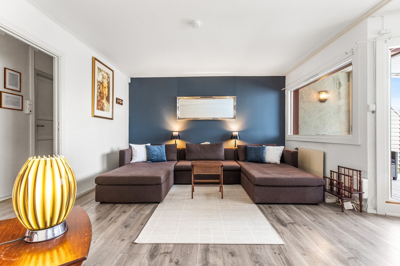 I felleskostnadene har du blant annet fibernett, varmtvann og fyring inkludert. Galleribilde