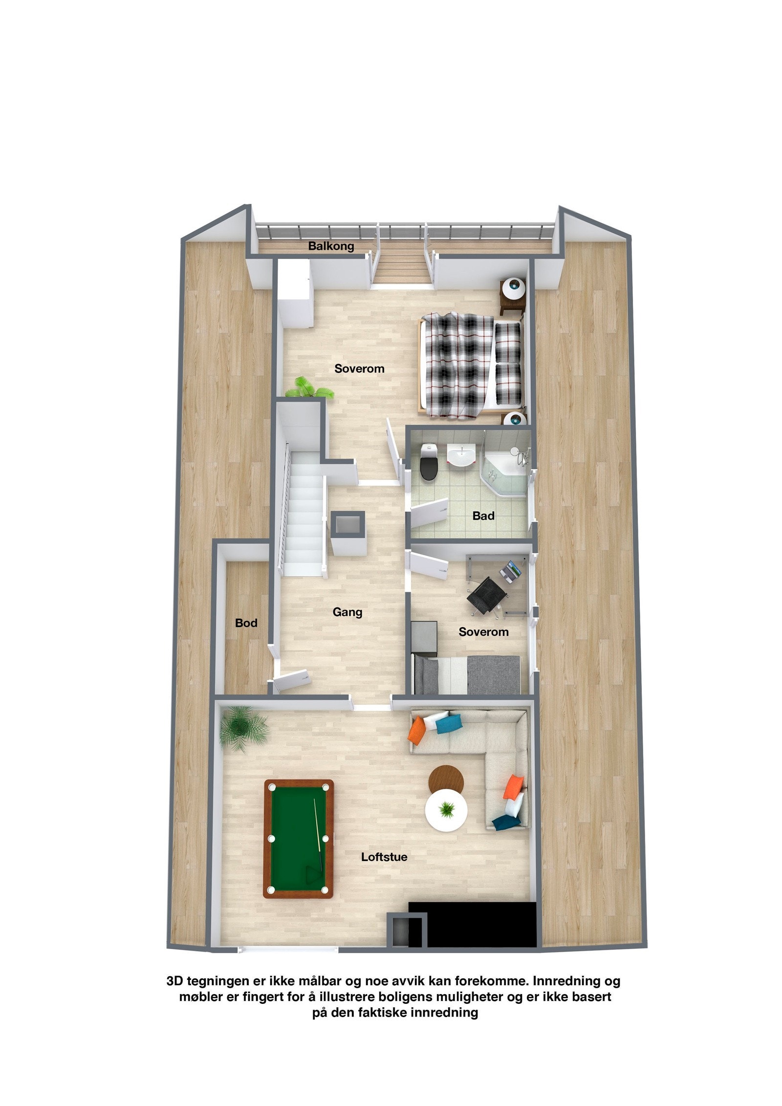 Plantegning 2 etasjen. Galleribilde