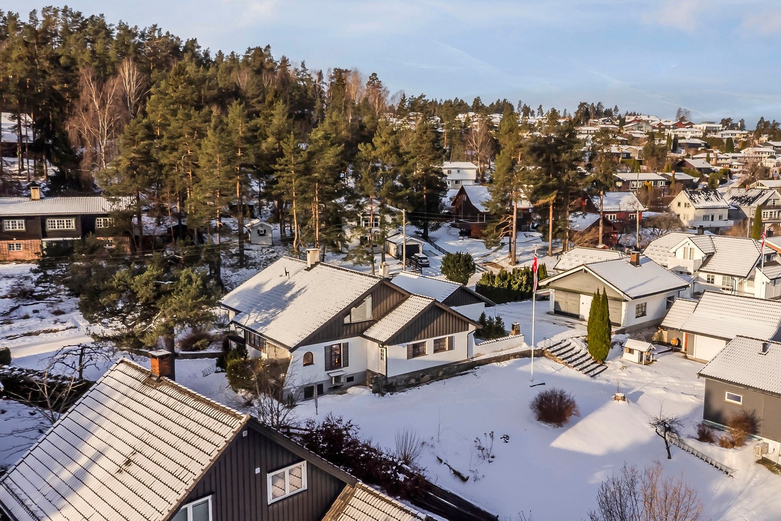 Boligen ligger i et etablert boligstrøk. Galleribilde
