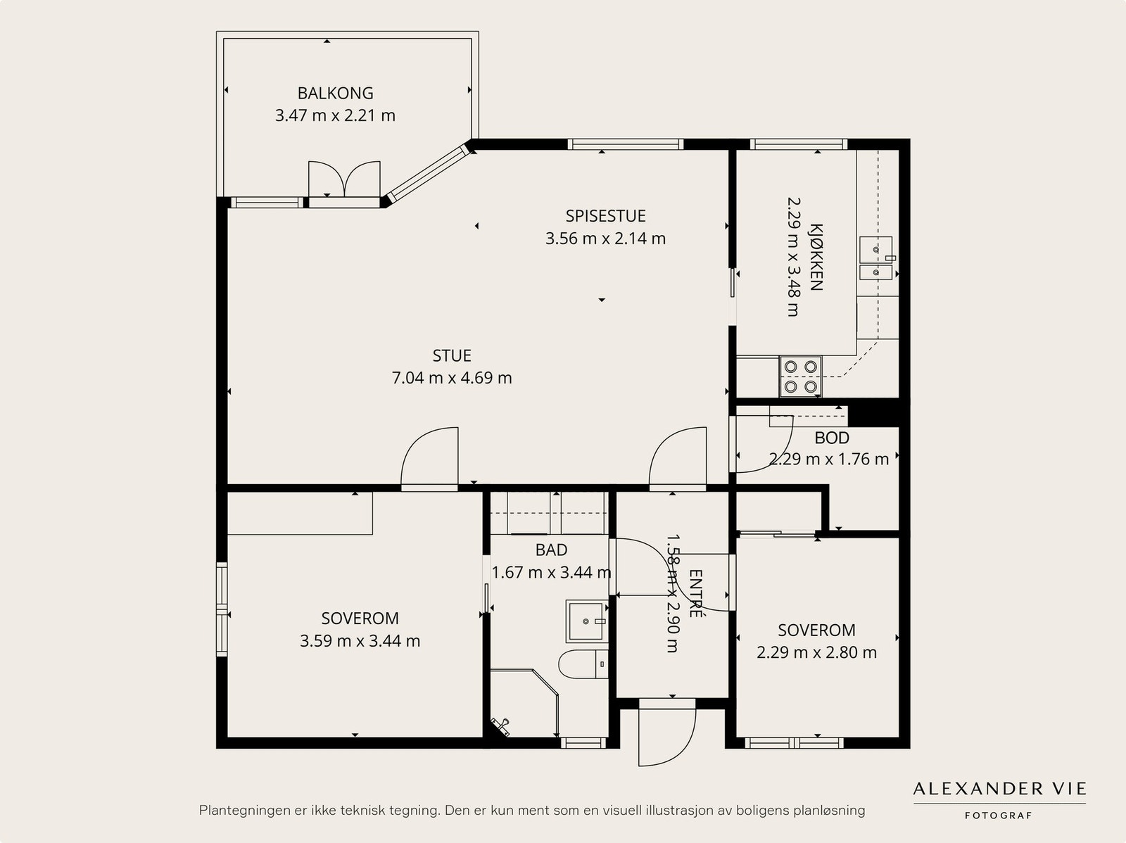 Planskisse 3. etg. Galleribilde