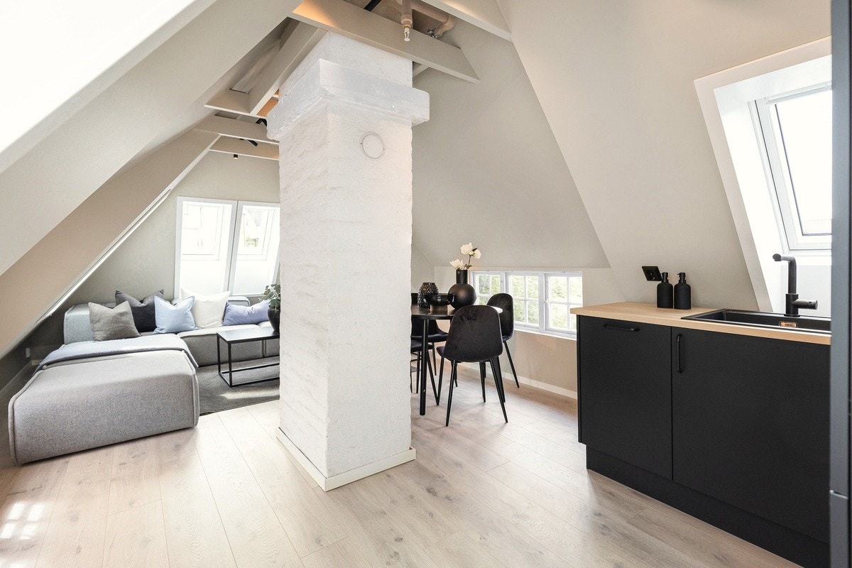 Alt ble renovert i 2022. Stue og kjøkken i 3.etg. Galleribilde