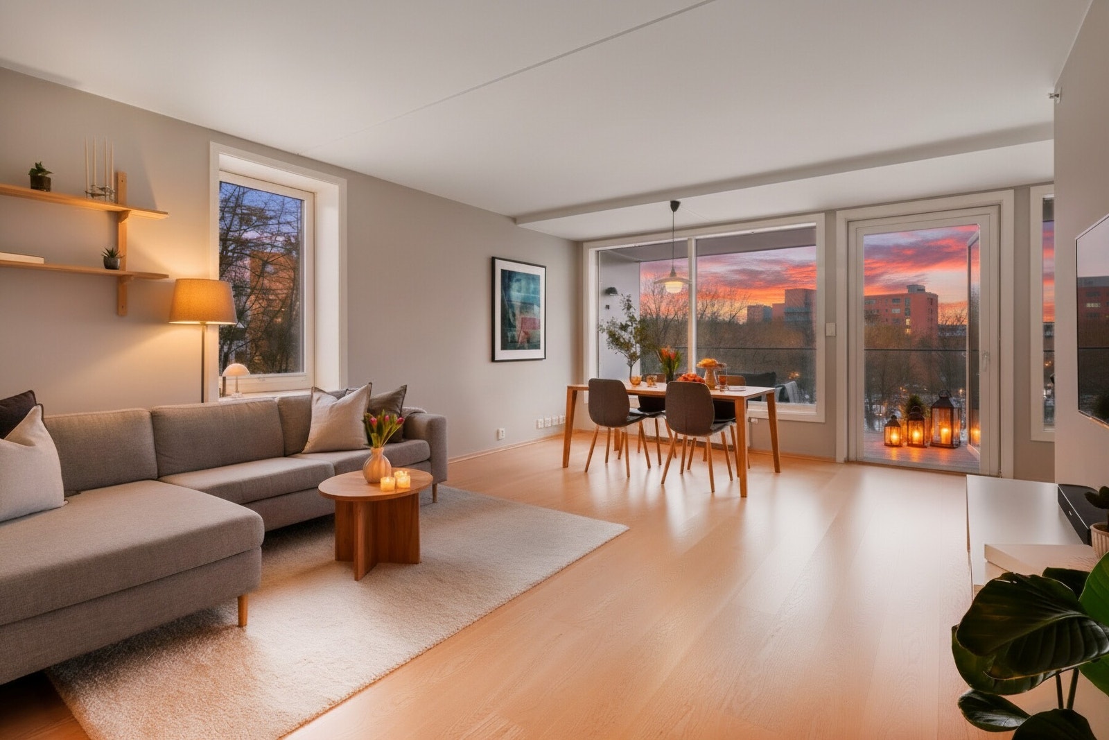 Kveldsstemning(KI-redigert). Galleribilde