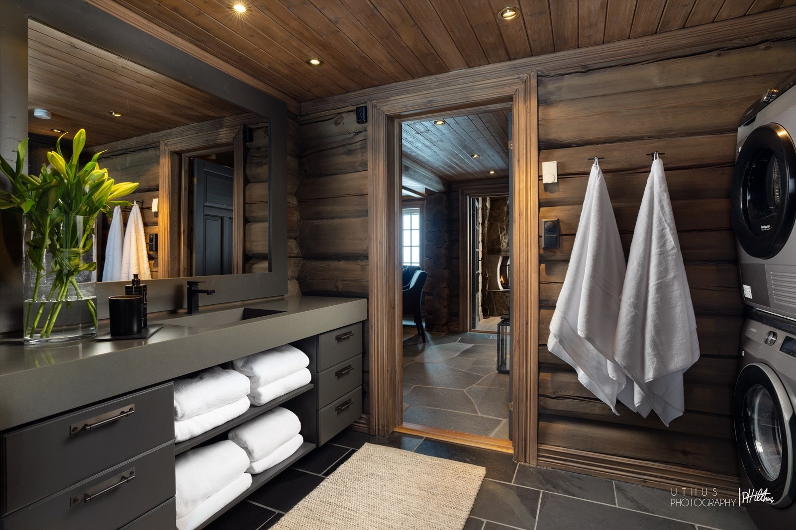 Lekker innredning på bad. Galleribilde