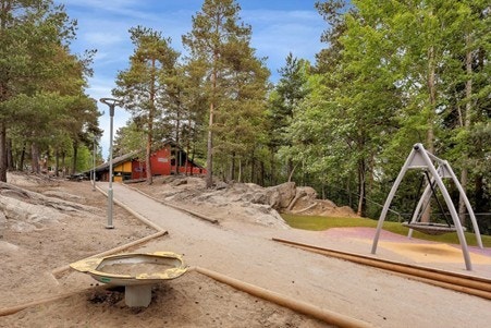 Øverst i borettslaget finnes barnehage og Søndre ås gård. Galleribilde