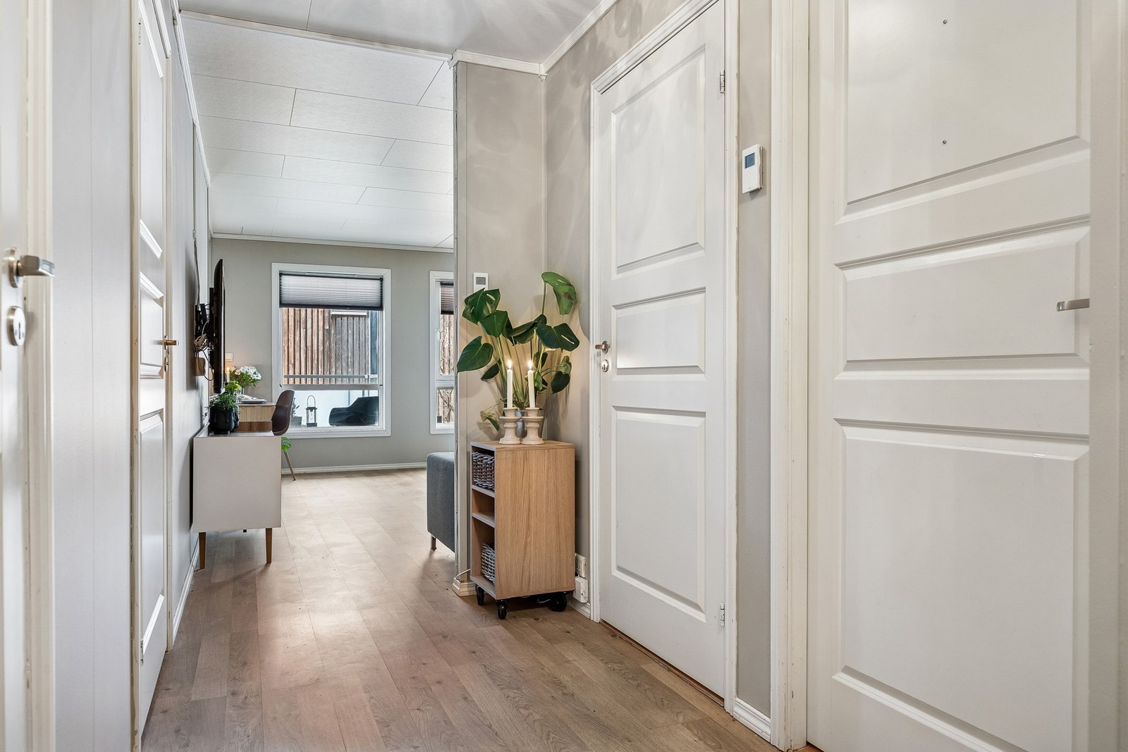 Leiligheten har komfortabel vannbåren gulvvarme som sikrer jevn varme og god komfort. Galleribilde