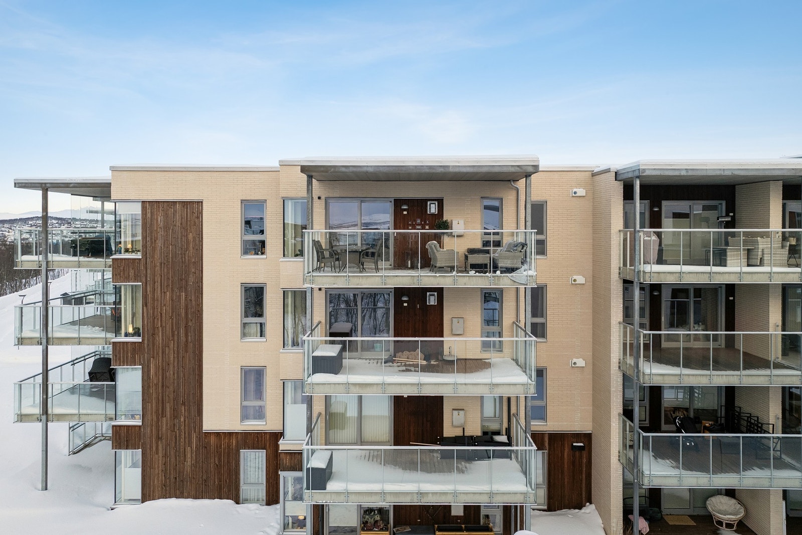 Leiligheten ligger i øverste etasje i Workinntoppen 3 Galleribilde