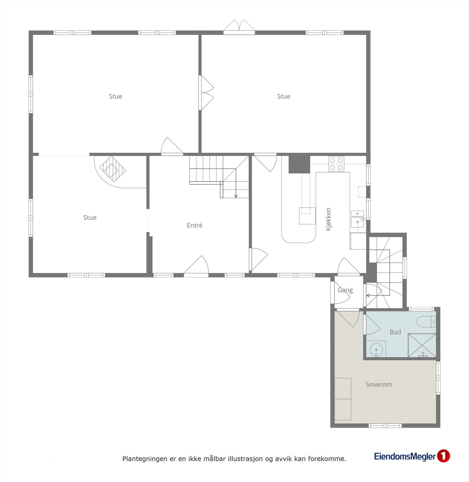 Planteikning hovudplan Galleribilde