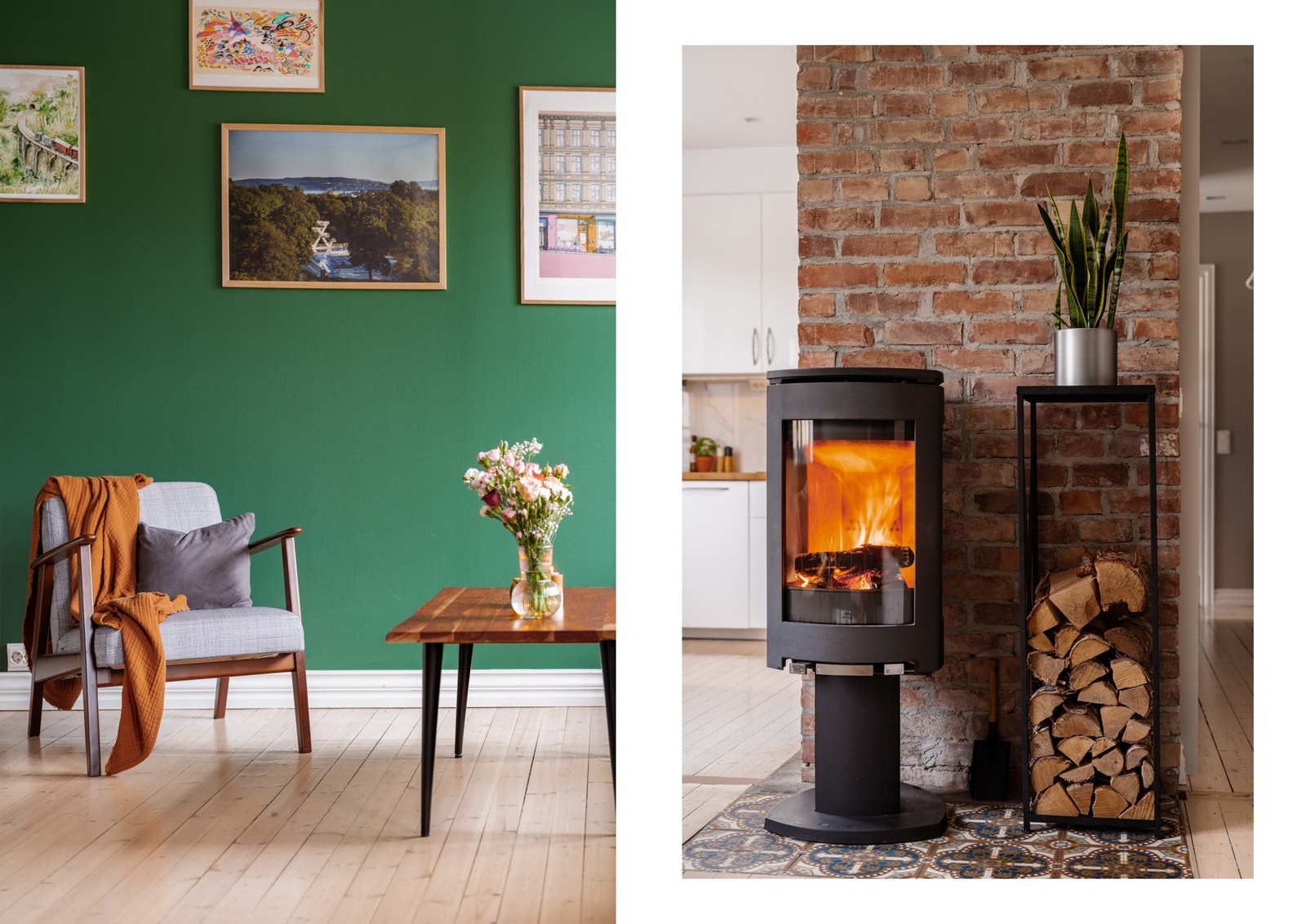 Den lune og behagelige peisen kommer godt med når gradestokken kryper nedover. Galleribilde