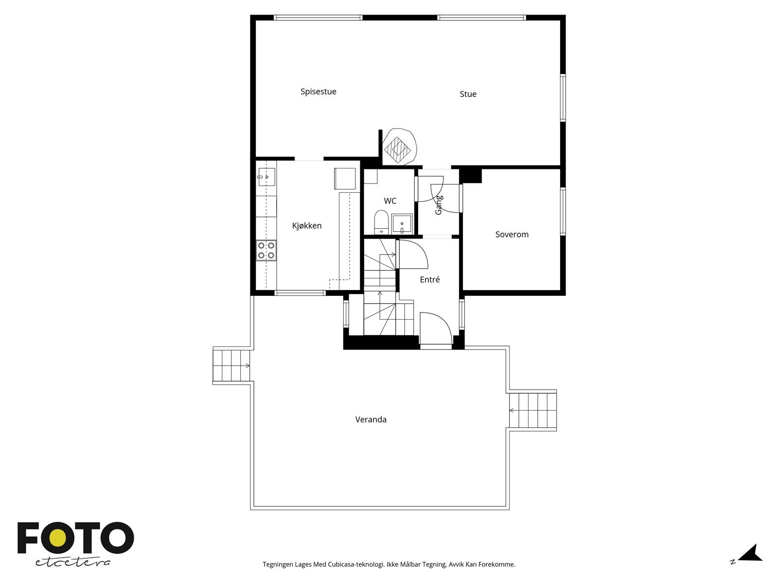 Veiledende plantegning 1.etasje - Ikke målbar Galleribilde