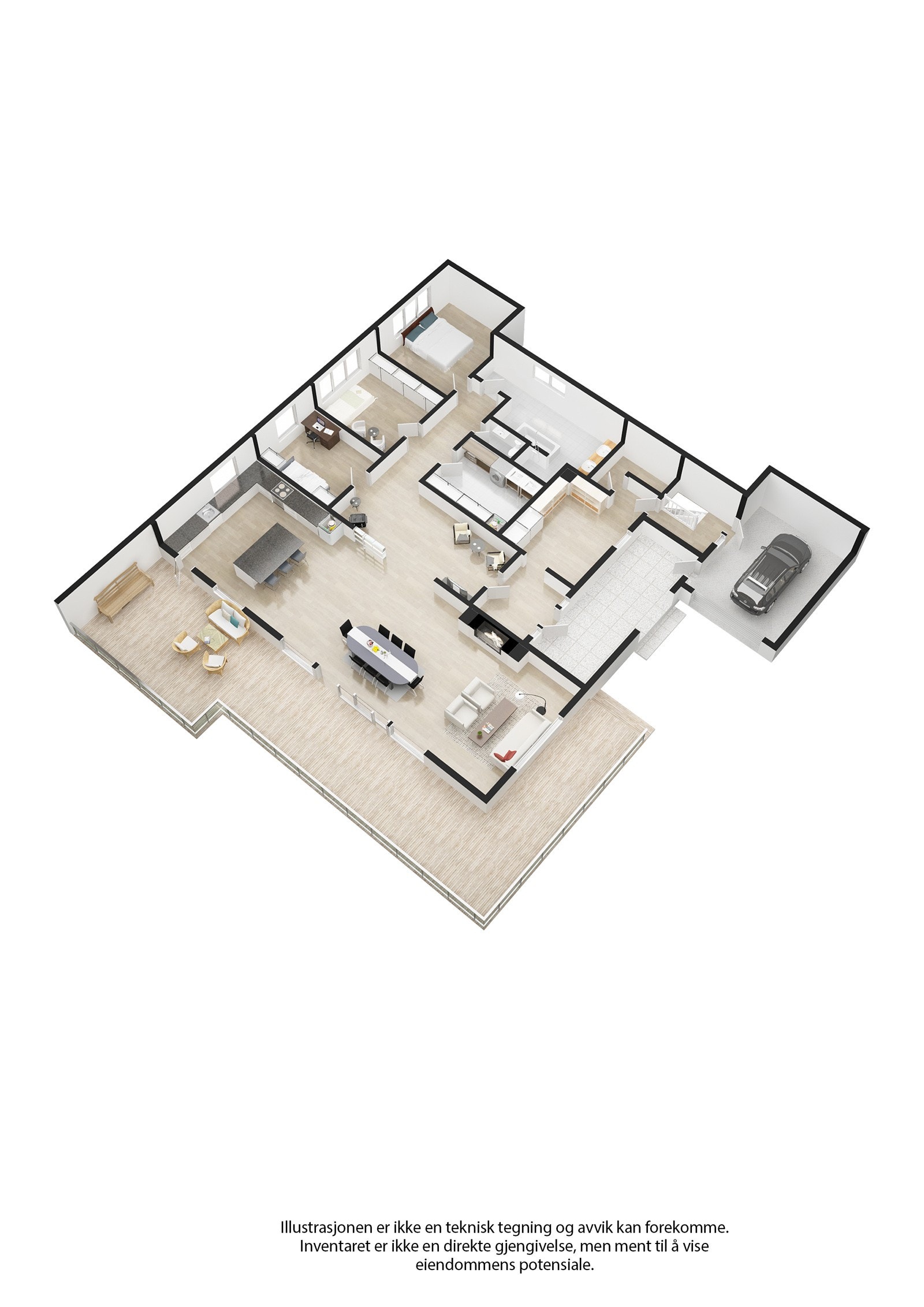 Plantegning hovedetasje Galleribilde