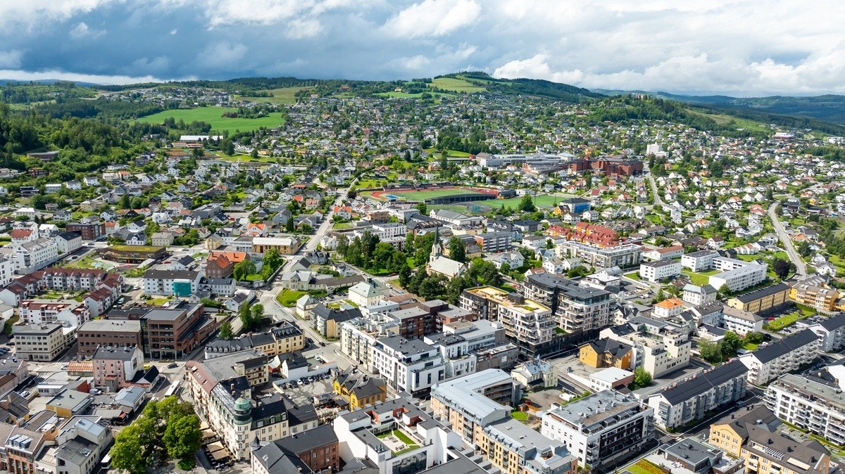 Dronebilde Galleribilde