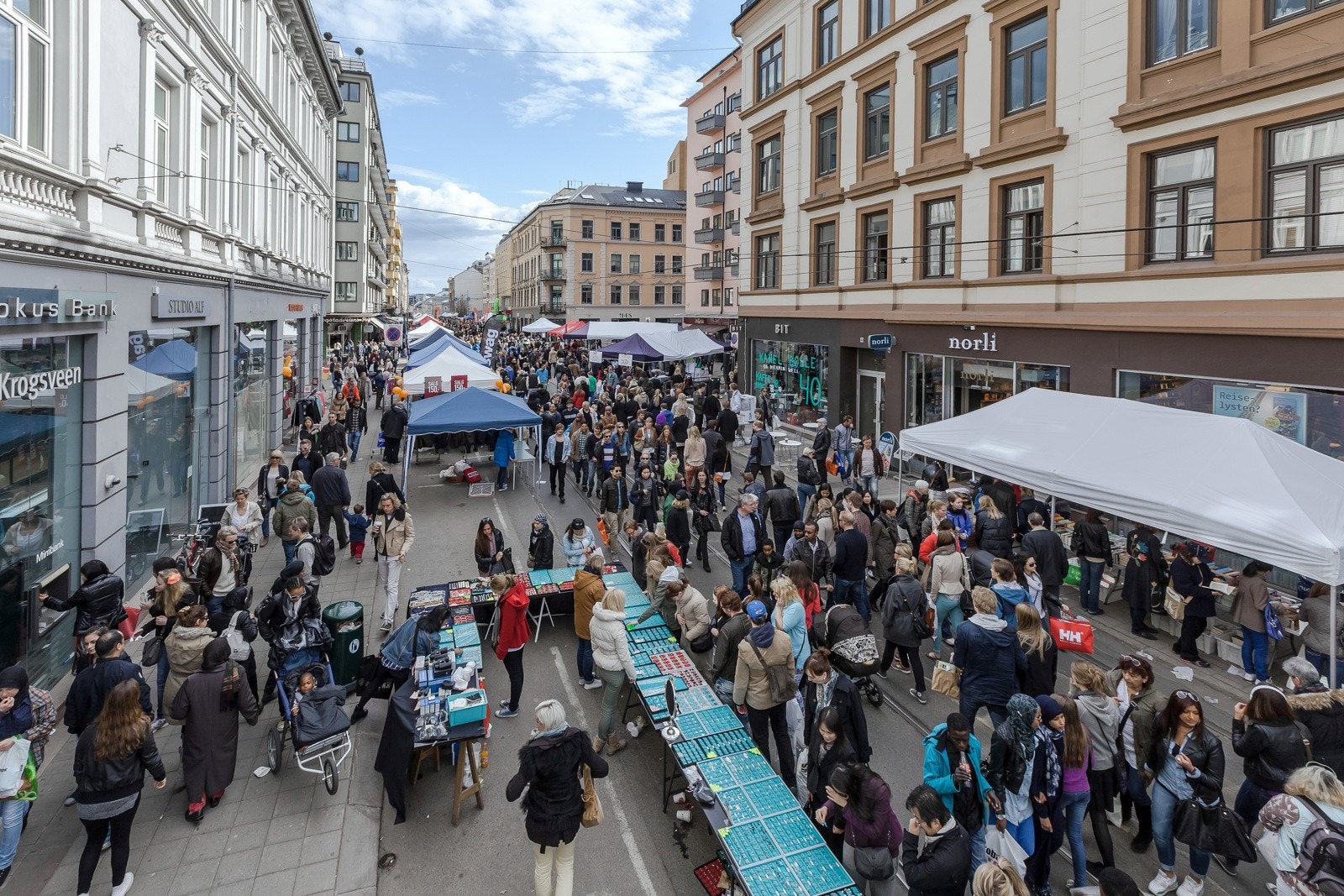 Markedsdag i Bogstadveien Galleribilde
