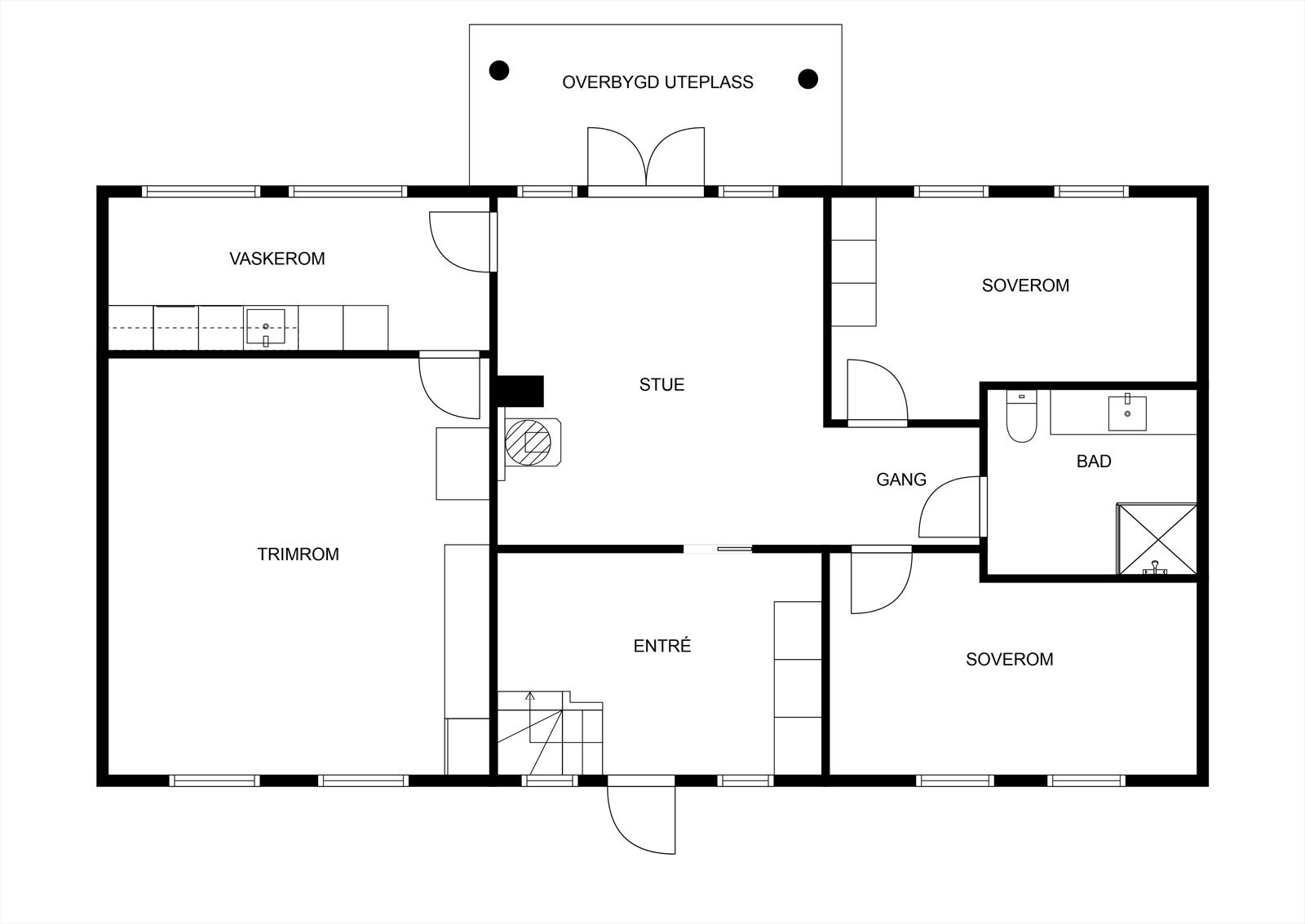 Plantegning 1. etasje. Galleribilde