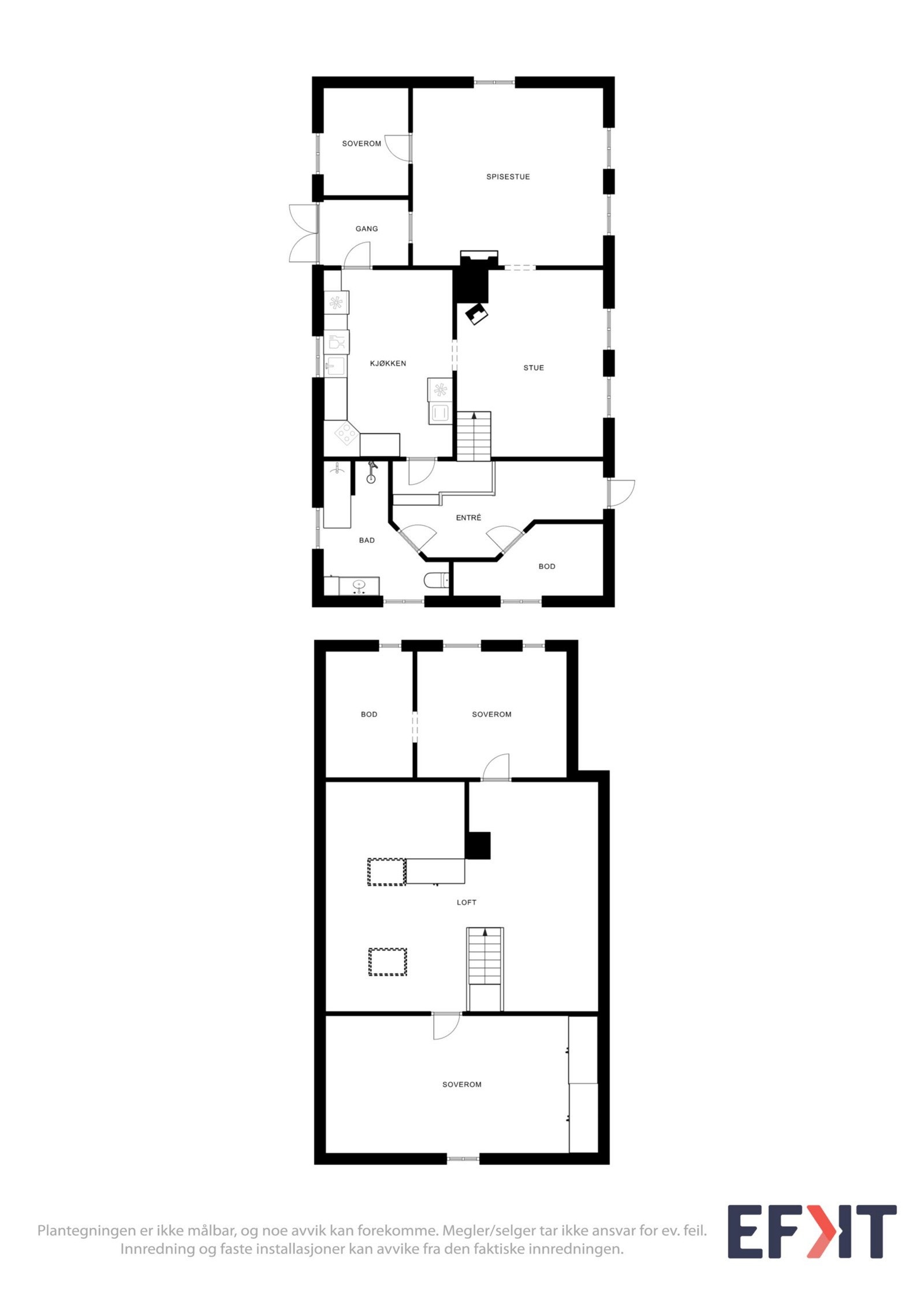 Planløsninger bolighuset Galleribilde