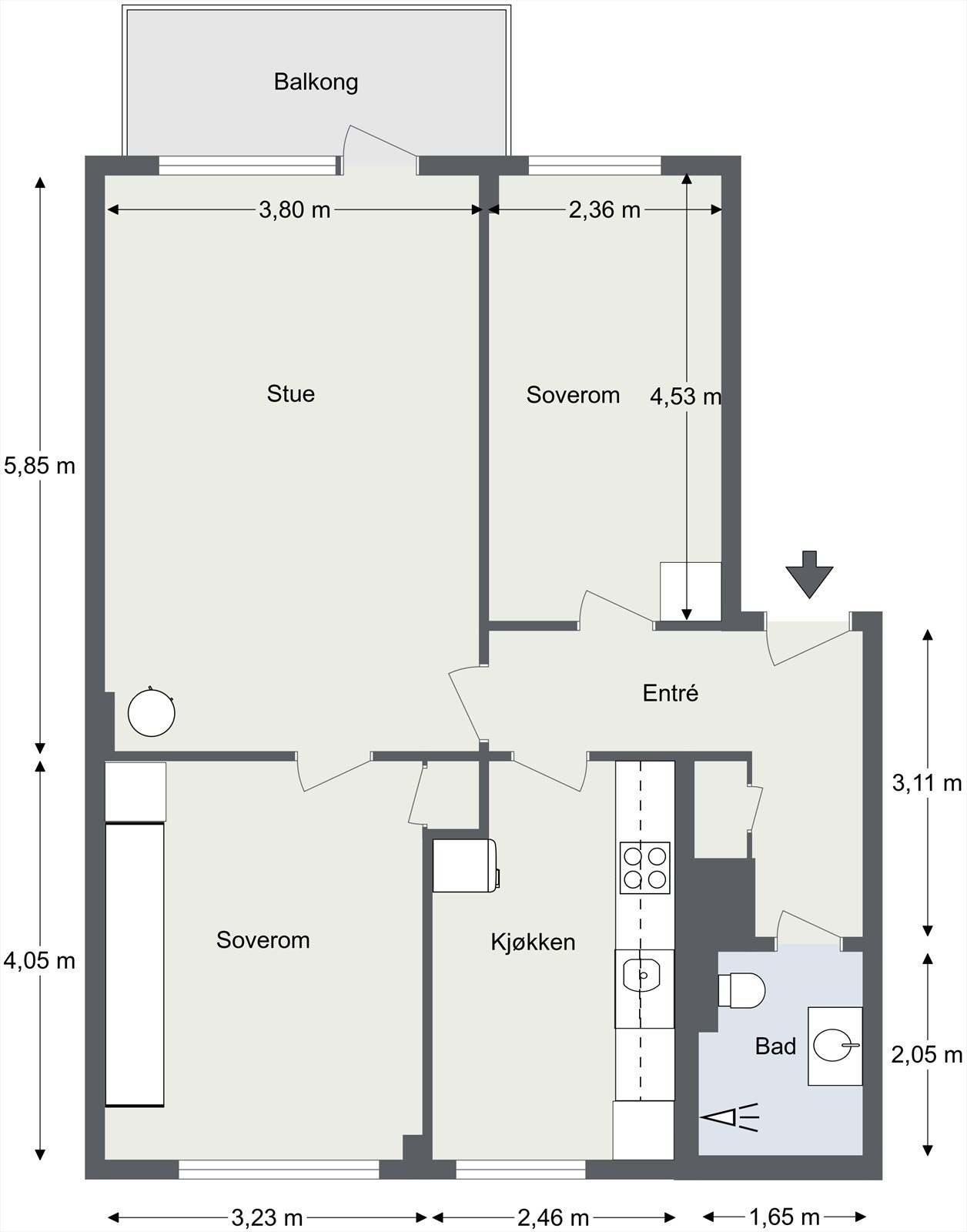 Plantegning Galleribilde