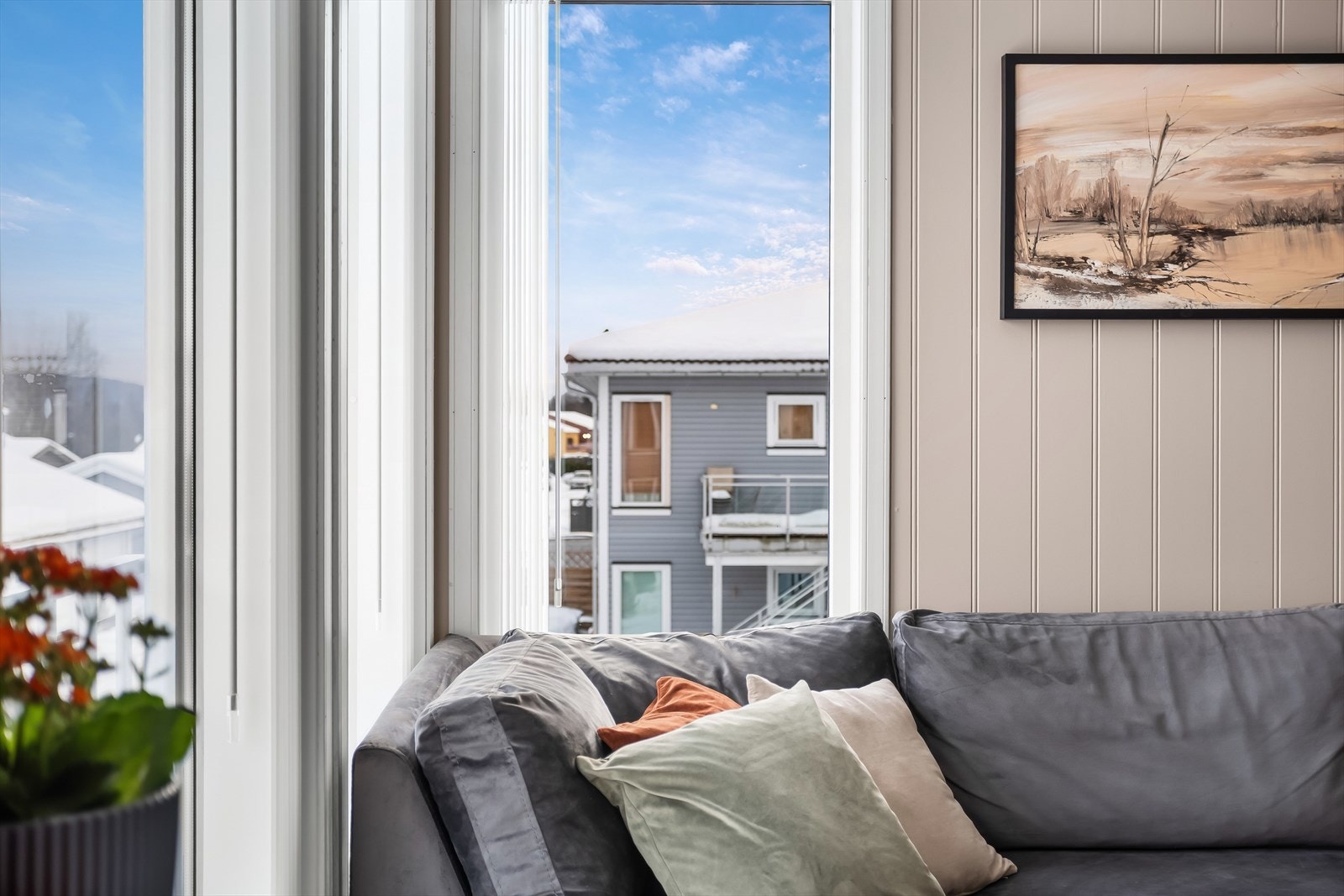 Her har man utsikt mot rolige omgivelser. Galleribilde