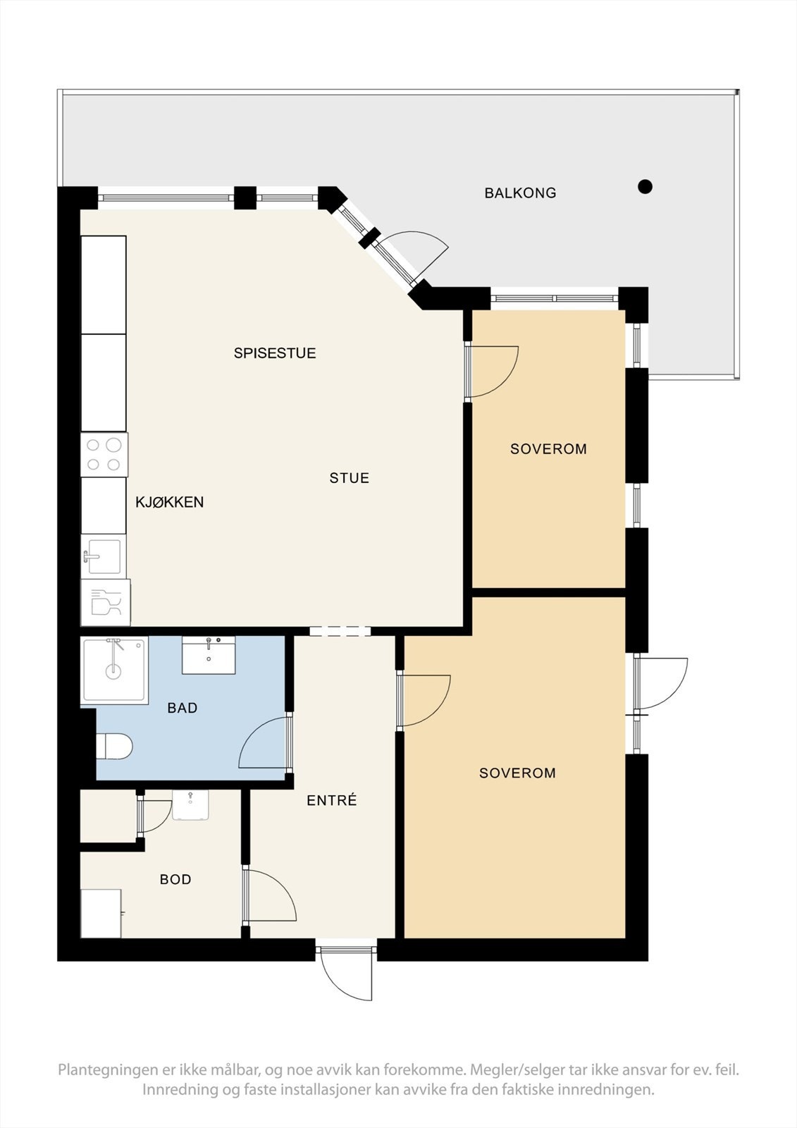 Plantegning 5. Etg - Østre Strandgate 84. Galleribilde
