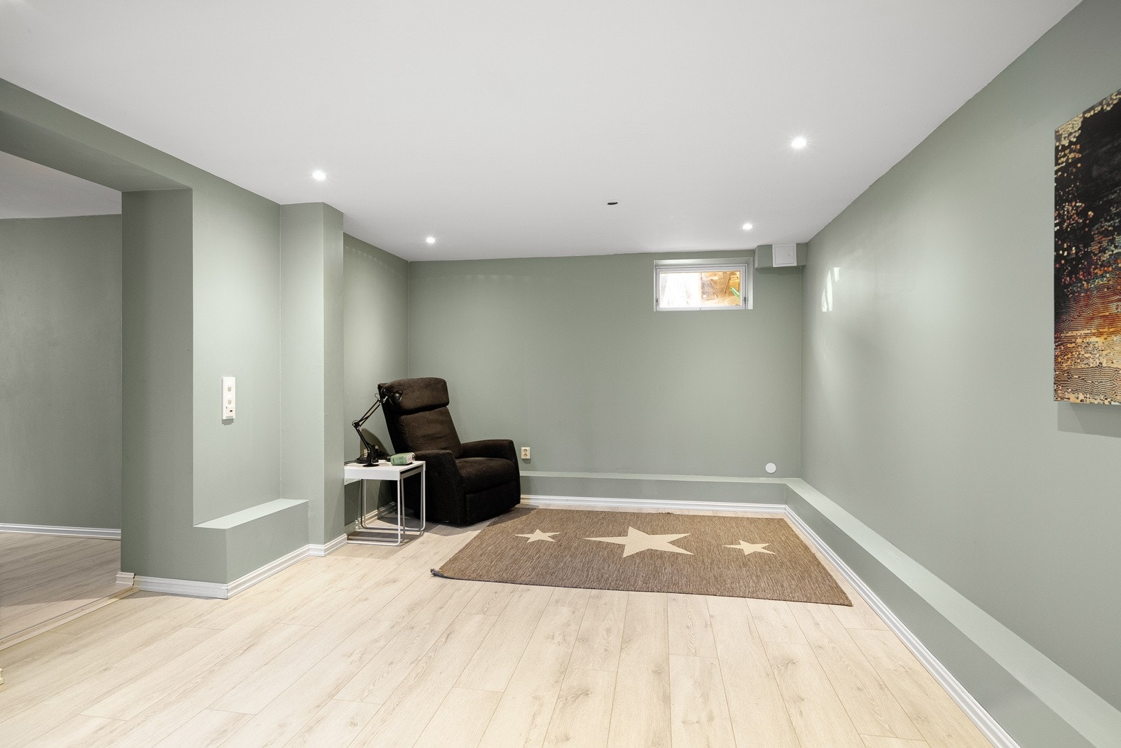 Rommet har en god størrelse som gir gode møbleringsmuligheter. Galleribilde