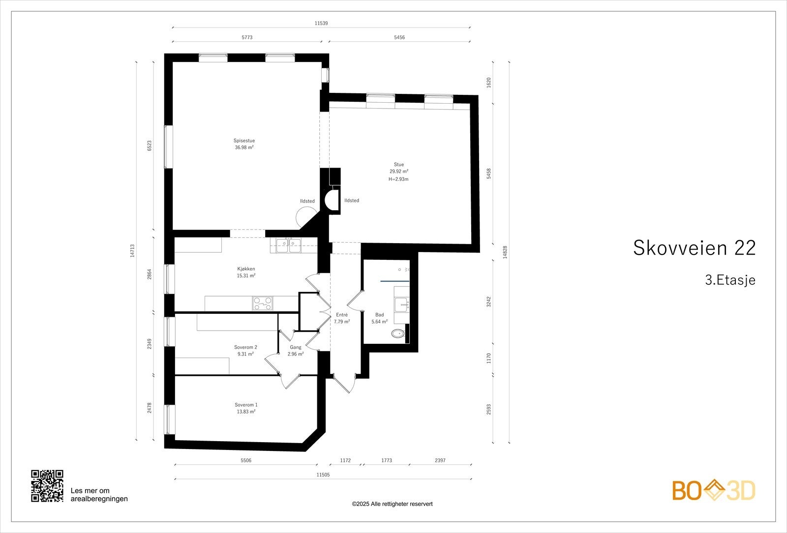 Plantegning Galleribilde