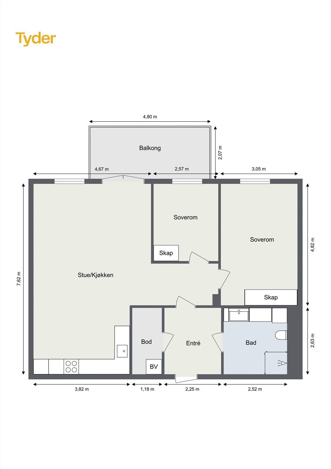 Plantegning Galleribilde