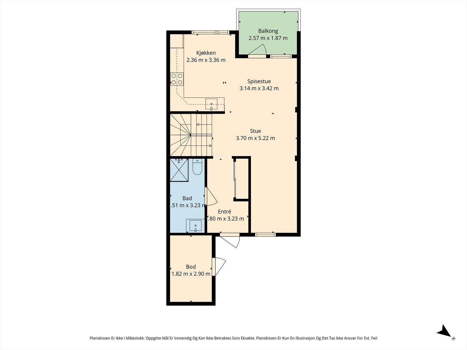 PLANTEGNING 1. ETASJE Galleribilde
