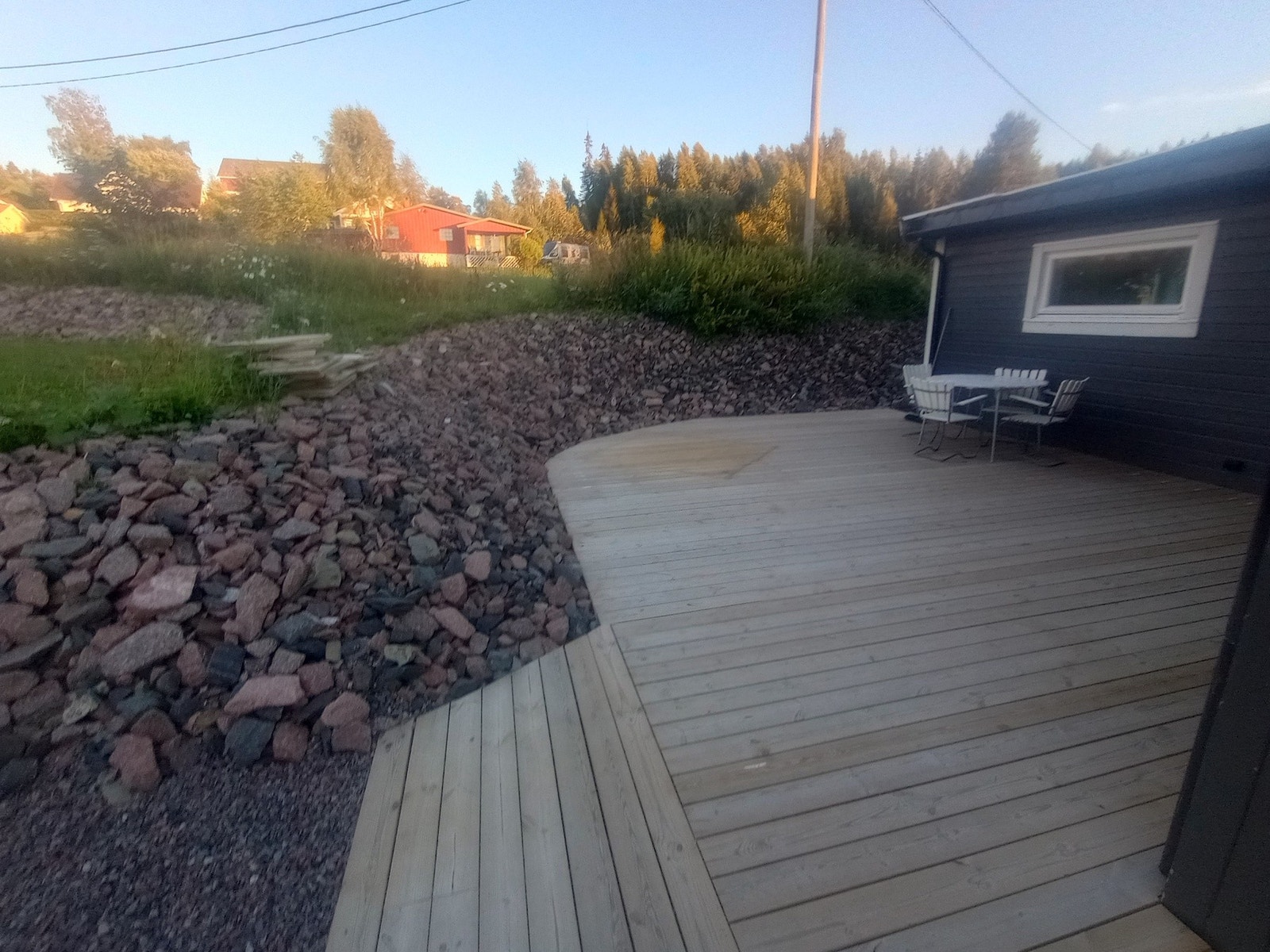 Ny terrasse for flere utesoner. Privat bilde fra selger Galleribilde