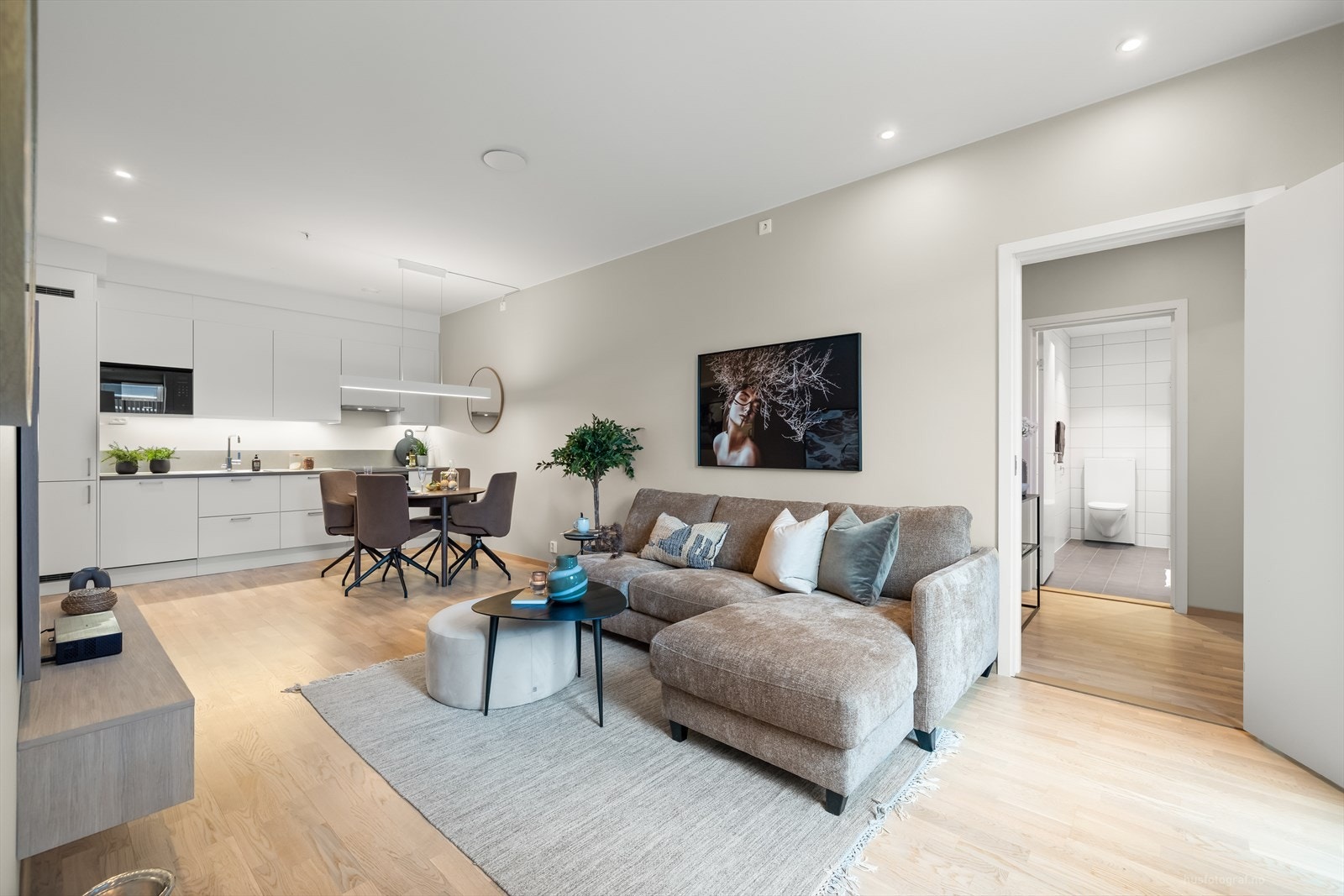 Rommet lar seg enkelt innrede etter ønske og behov. Galleribilde