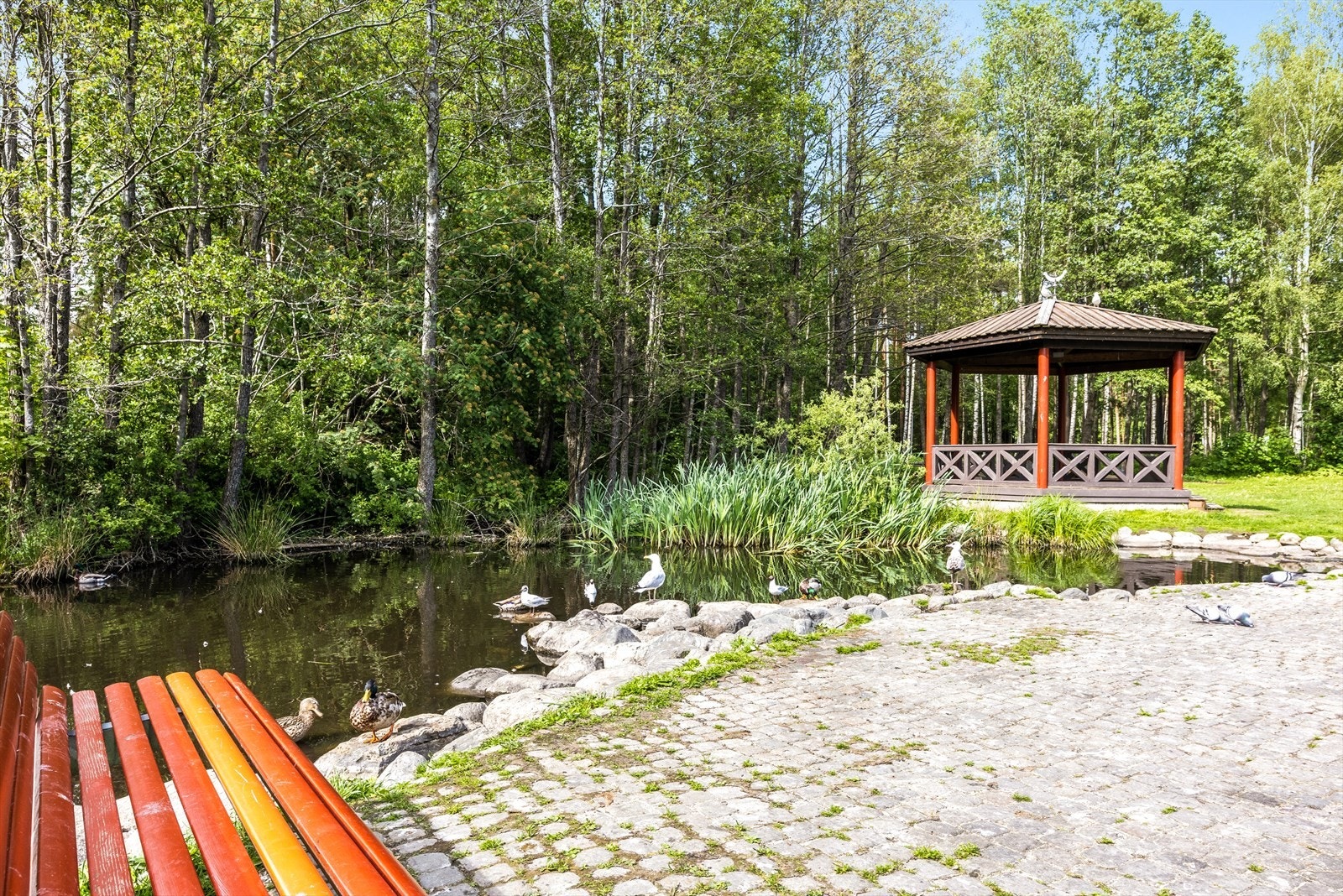 Området byr på fine rekreasjonsmuligheter som bla. vakre Holmlia park. Galleribilde