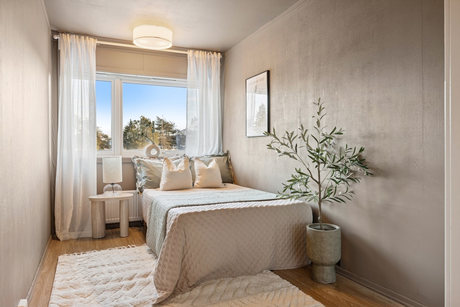 Soverom der det gamle kjøkkenet lå er på 9,5m² Galleribilde