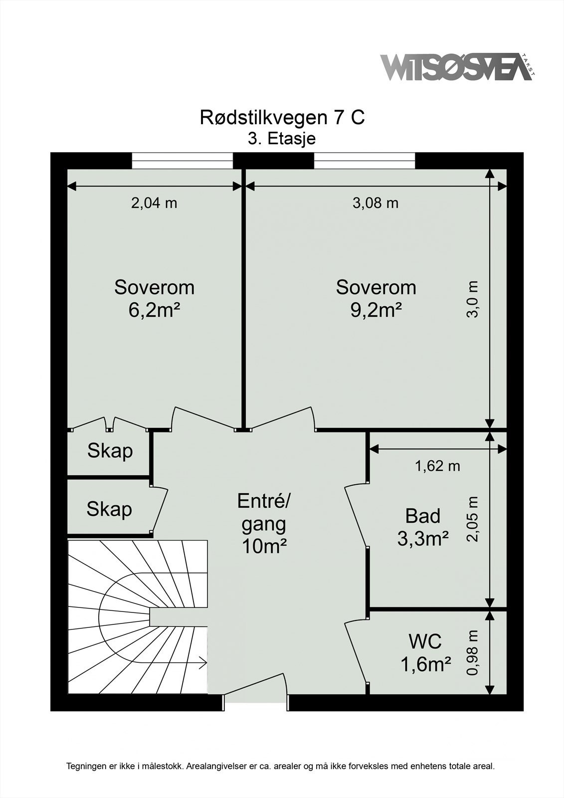 Plantegning 3 etasje Galleribilde