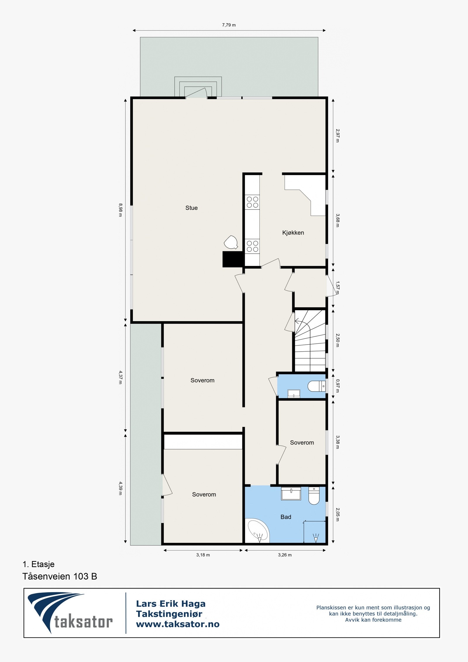 Plantegning 1. Etasje. Galleribilde