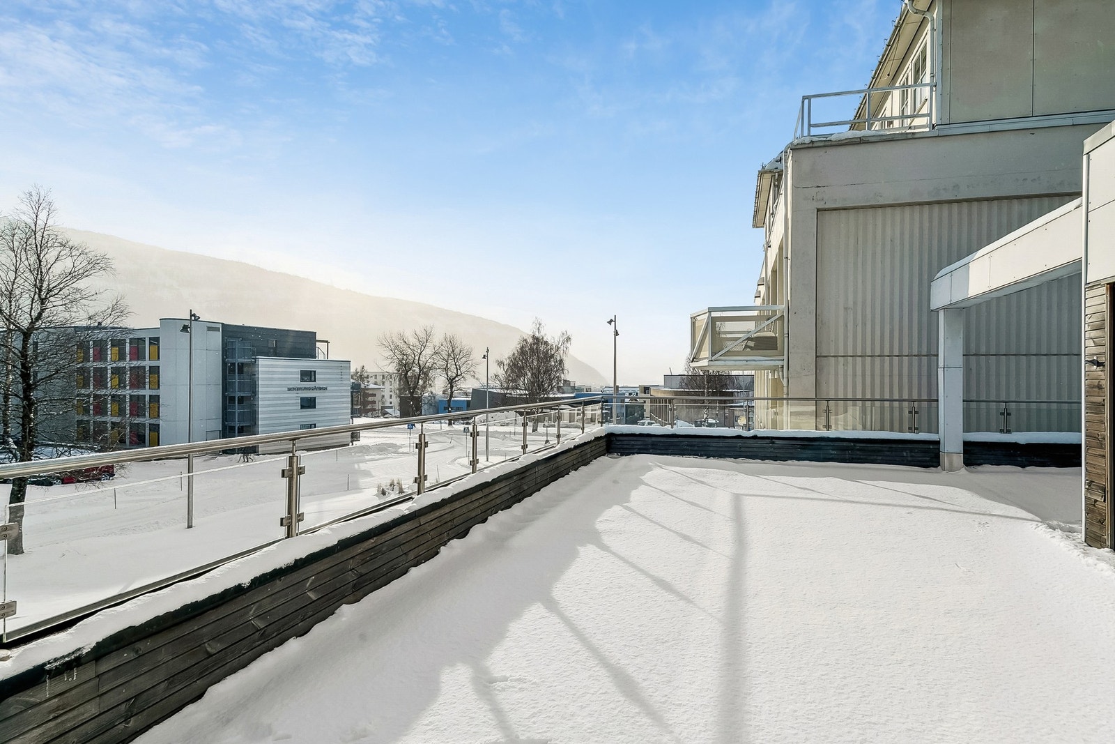 Felles takterrasse mot den nye parken Galleribilde