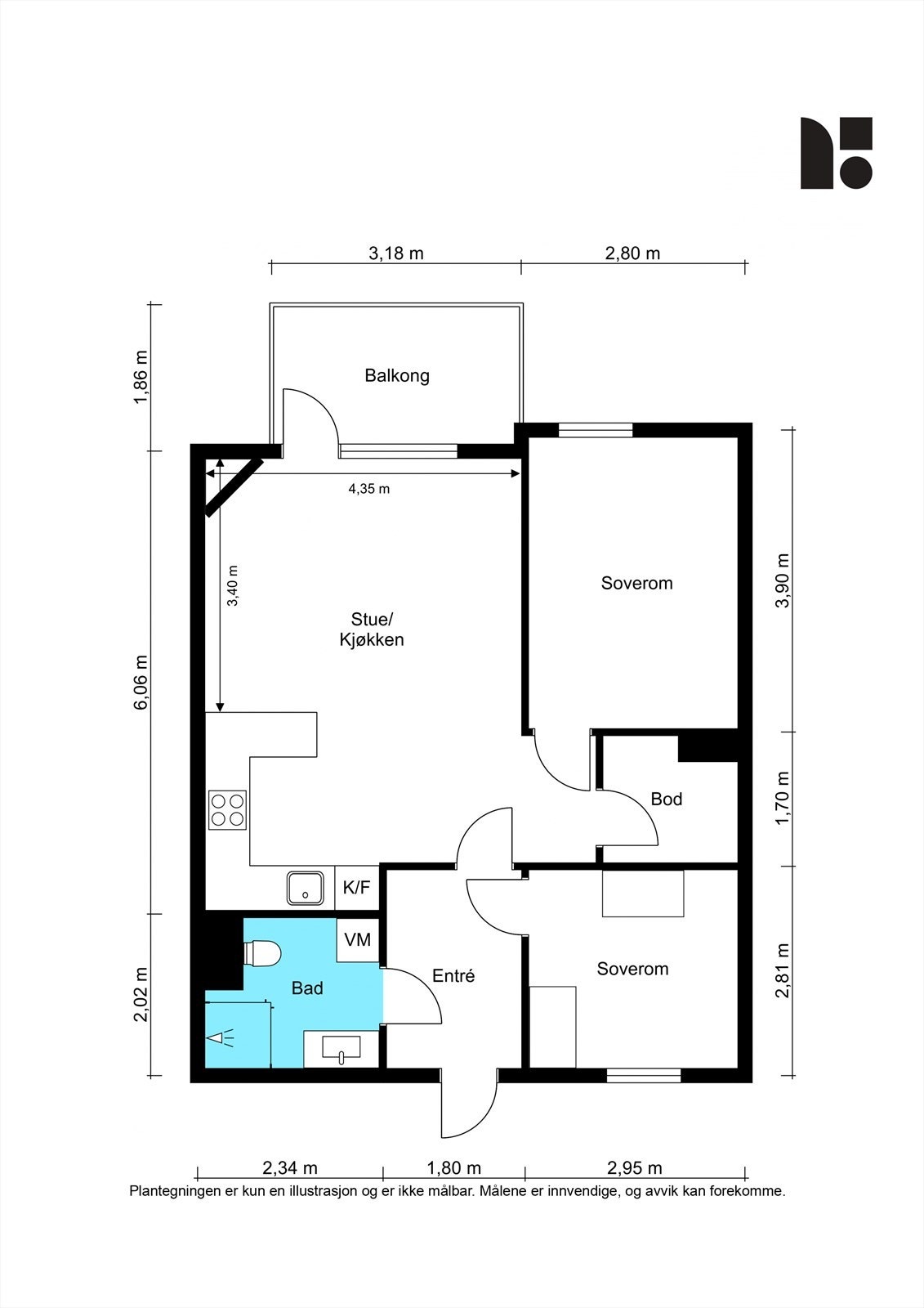 Plantegning Galleribilde