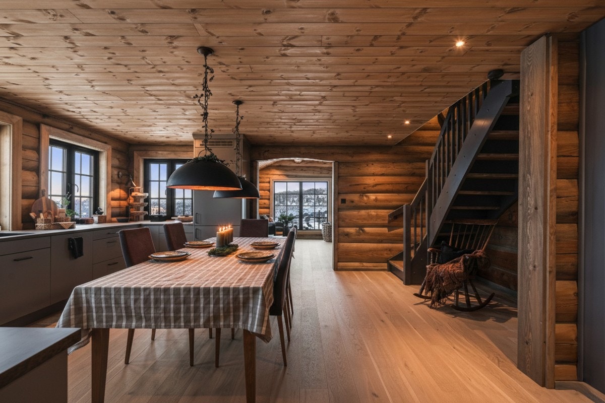 AI generert kveldsbilde på kjøkkenet Galleribilde