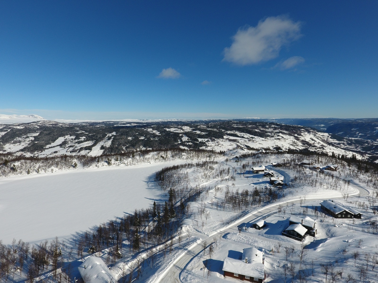 Utsikt mot Ål skisenter Galleribilde