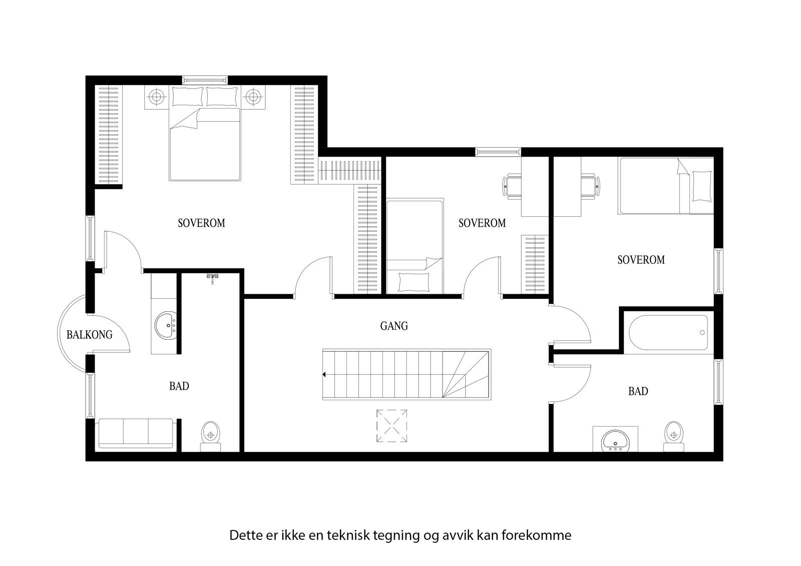 Plantegning 2. etg Galleribilde