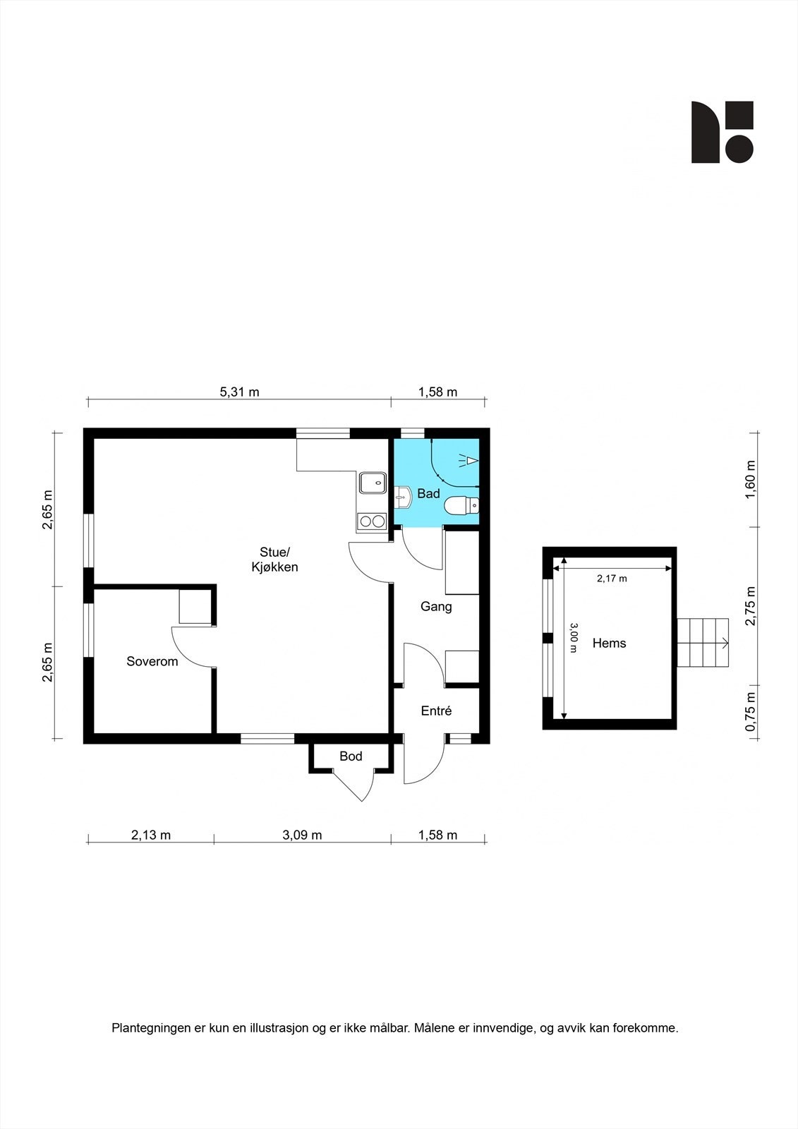 Plantegning Galleribilde