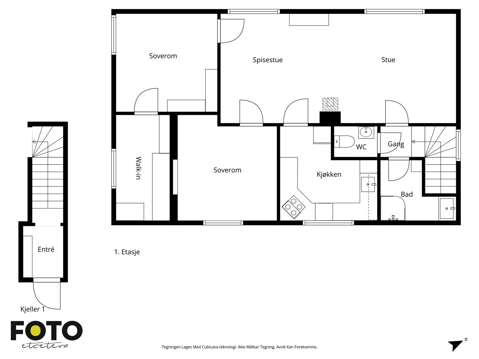 Veiledende plantegning - Ikke målbar Galleribilde
