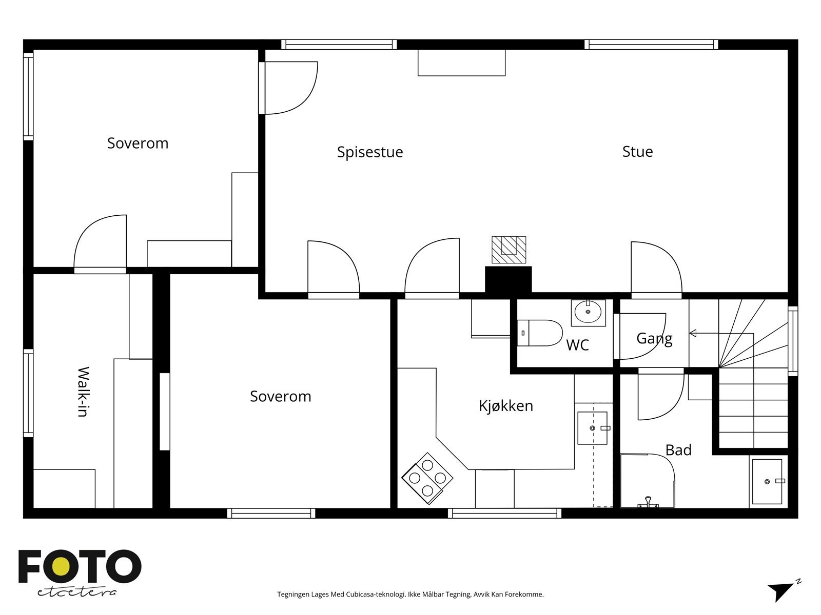 Veiledende plantegning - Ikke målbar Galleribilde