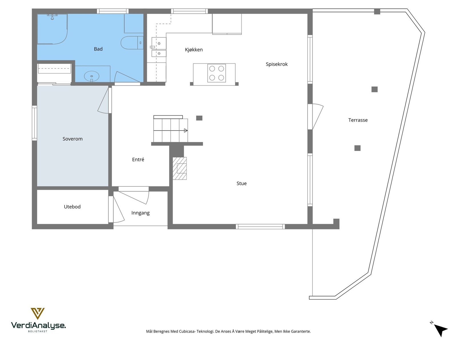 Planskisse hovedetasjen Galleribilde