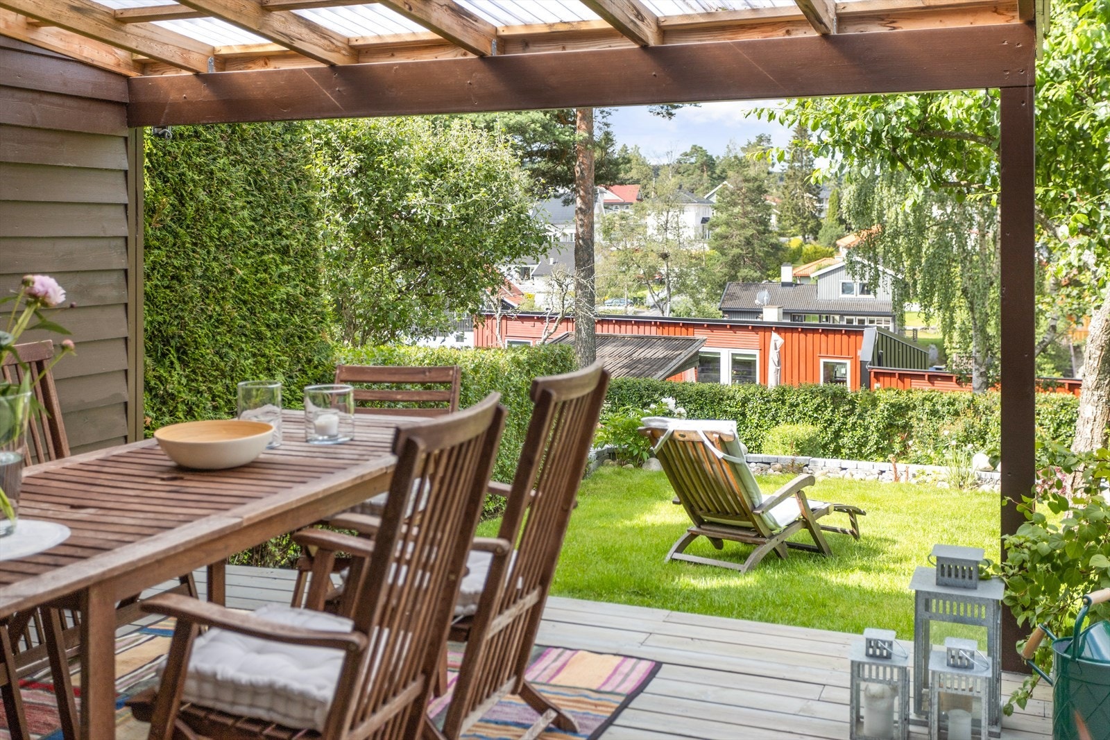 Her kan du nyte gode solforhold fra formiddag til kveld. (Bildene er tatt tilbake i 2019). Galleribilde