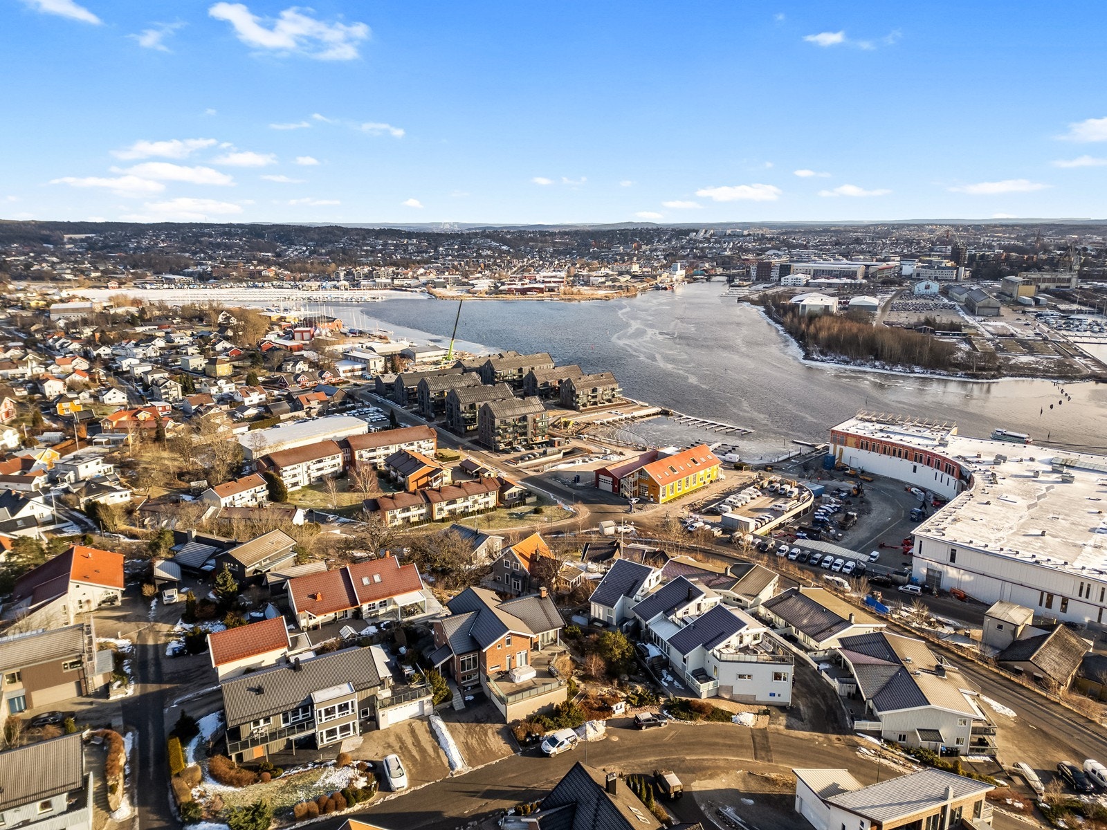 Utsikt mot innseilingen til Fredrikstad og det maritime miljøet. Galleribilde