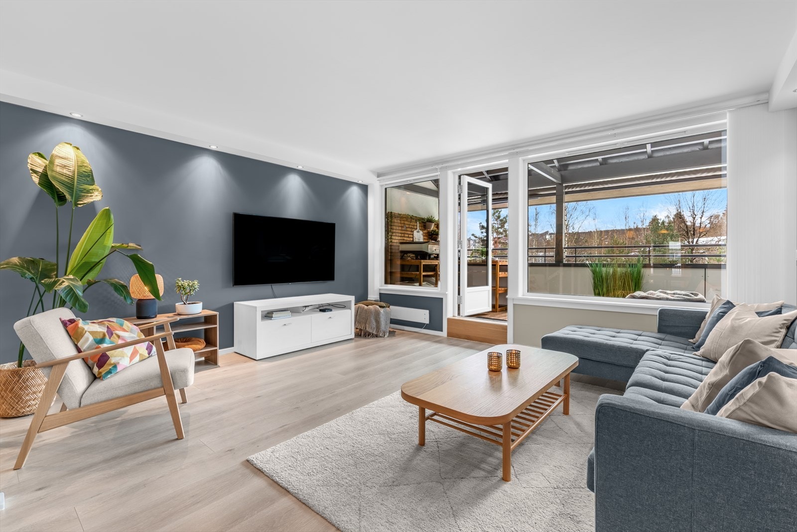 Det store arealet gir plass til å invitere venner og familie over på sosiale sammenkomster. Galleribilde